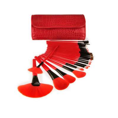 High quality 24pcs 24 professional makeup sets with red brush makeup set beauty and makeup tools